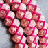 Quartz rose et quartz rose | Or rose | Bracelet double géométrique